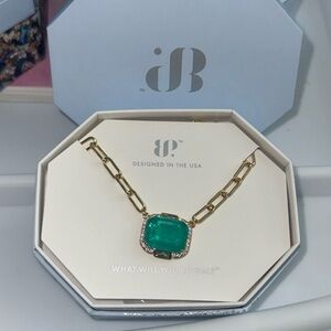 BOMB party necklace NK72531 Euphoria In Every Detail Lab Created Brazilian Emer